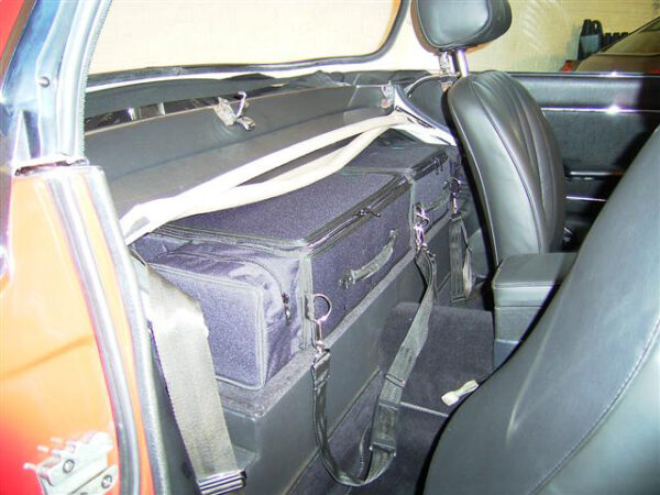 E-type luggage interior