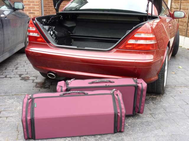 Mercedes SLK R170 Bespoe Fitted Luggage by Classic Travelling